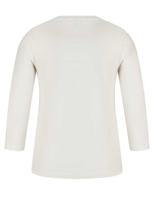 Rabe Floral Printed Top, White