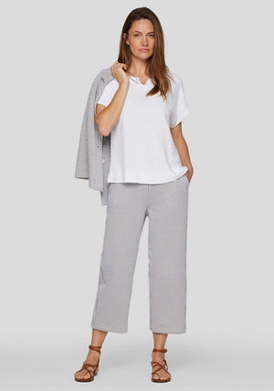 Rabe Textured Short Sleeve T Shirt, White