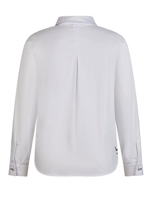 Rabe Abstract Print Shirt, White
