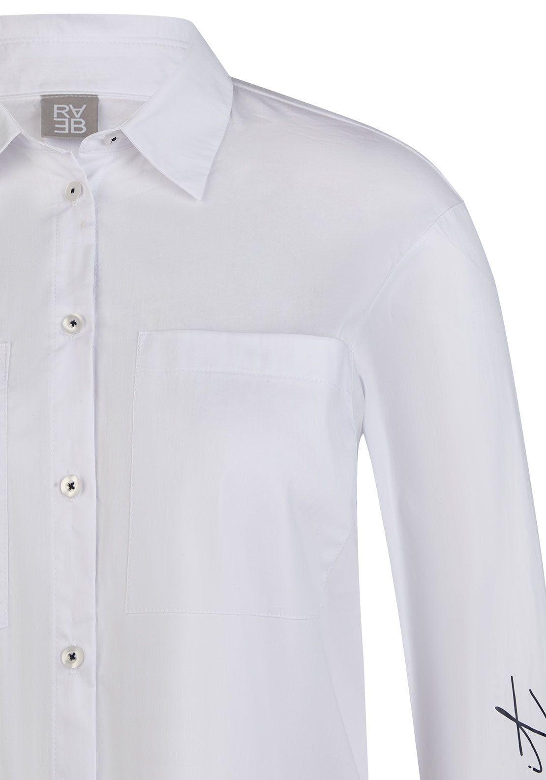 Rabe Abstract Print Shirt, White
