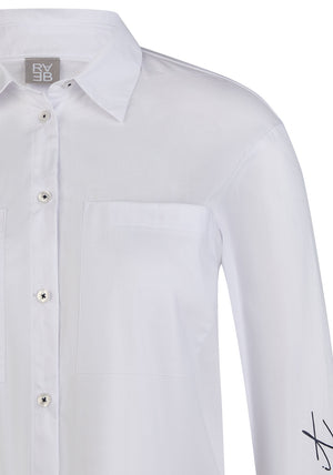 Rabe Abstract Print Shirt, White