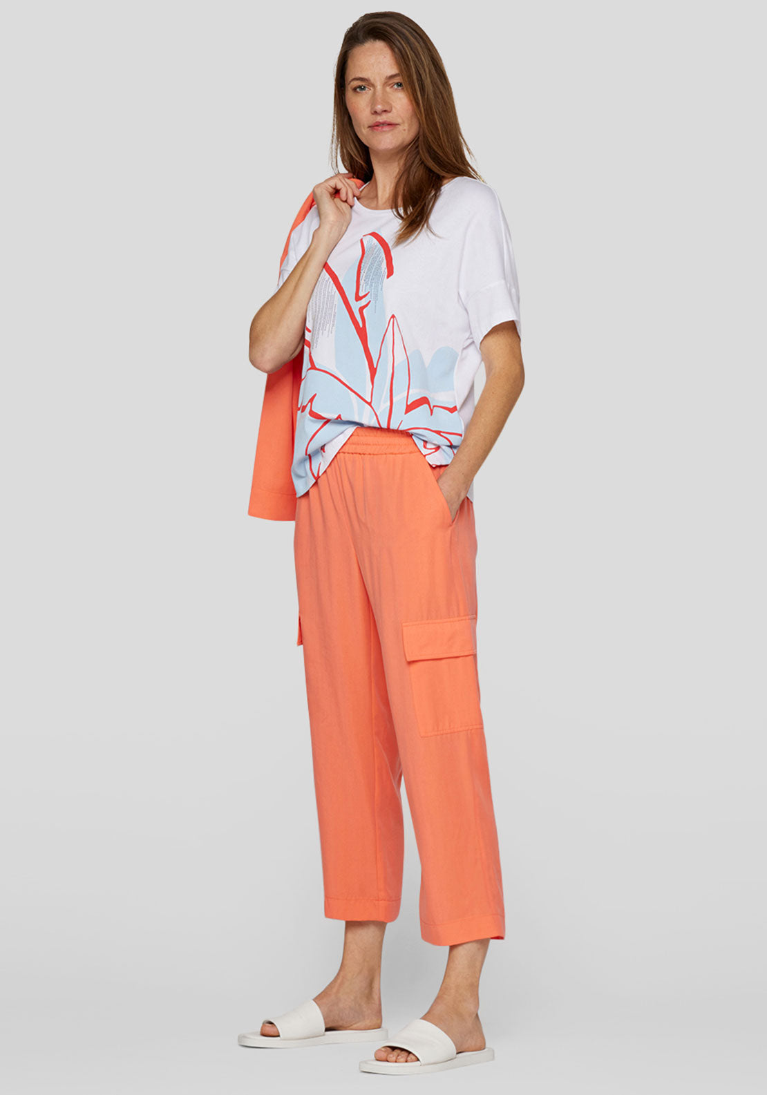 Rabe Abstract Embellished T Shirt, White