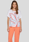 Rabe Abstract Embellished T Shirt, White