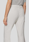 Rabe Elasticated Cropped Kick Flare Trousers, Stone Grey