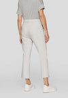 Rabe Elasticated Cropped Kick Flare Trousers, Stone Grey
