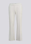 Rabe Elasticated Cropped Kick Flare Trousers, Stone Grey