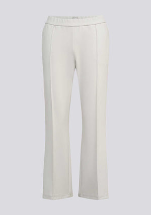 Rabe Elasticated Cropped Kick Flare Trousers, Stone Grey