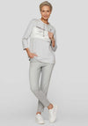 Rabe Embellished Colour Block Top, Grey and White