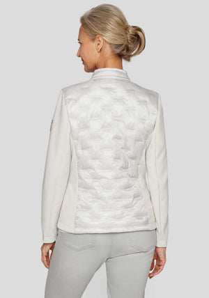 Rabe Padded Contrast Panel Jacket, Light Grey