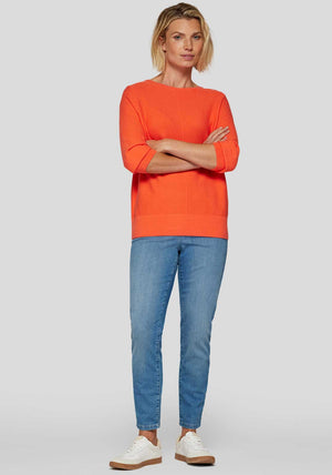 Rabe Seam Detail Sweater, Orange