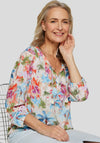 Rabe Tropical Print Blouse, Beige Multi