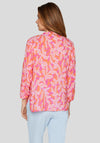 Rabe Botanical Print Blouse, Orange and Pink