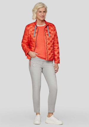 Rabe Lightly Padded Zipped Jacket, Orange