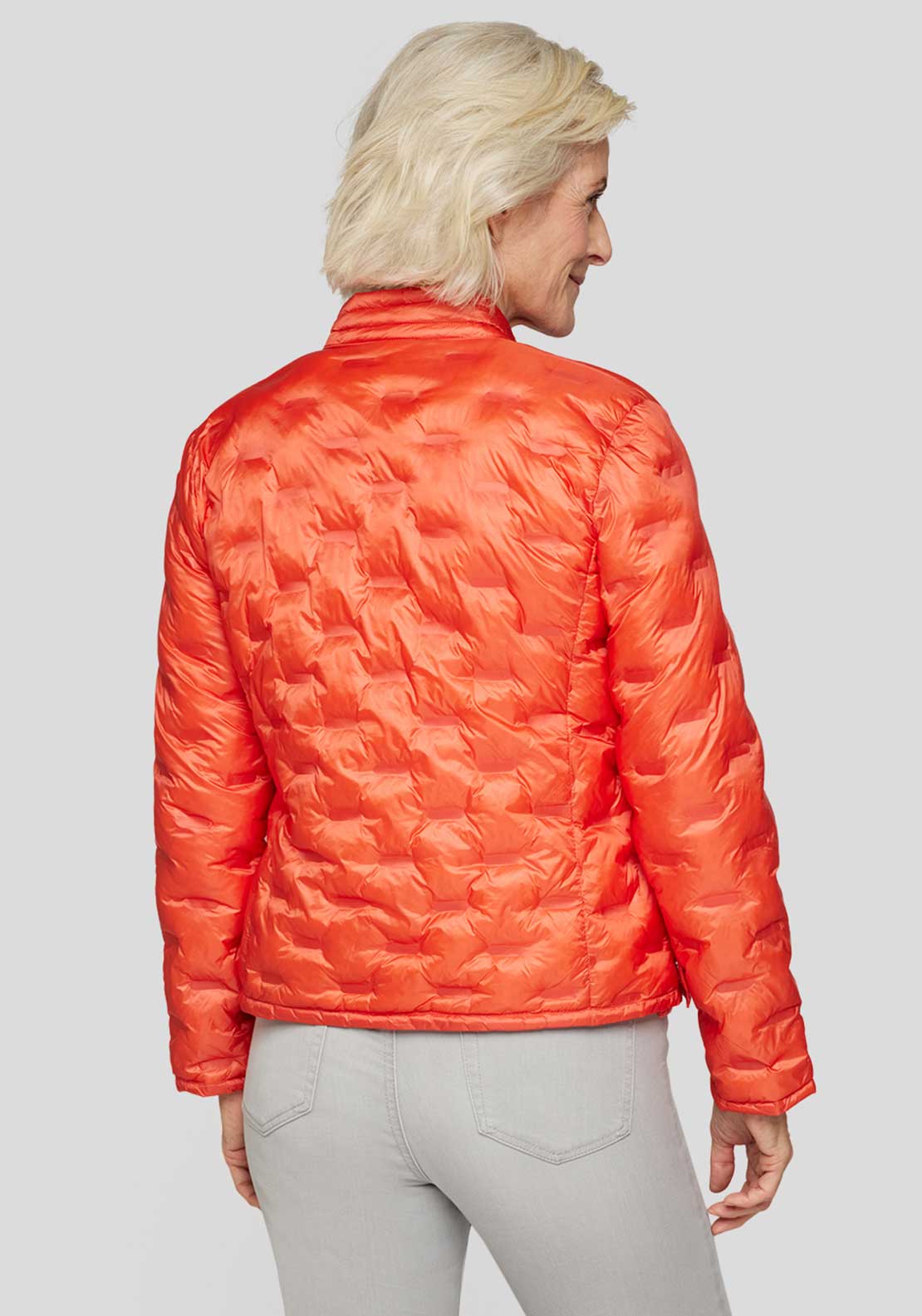 Rabe Lightly Padded Zipped Jacket, Orange