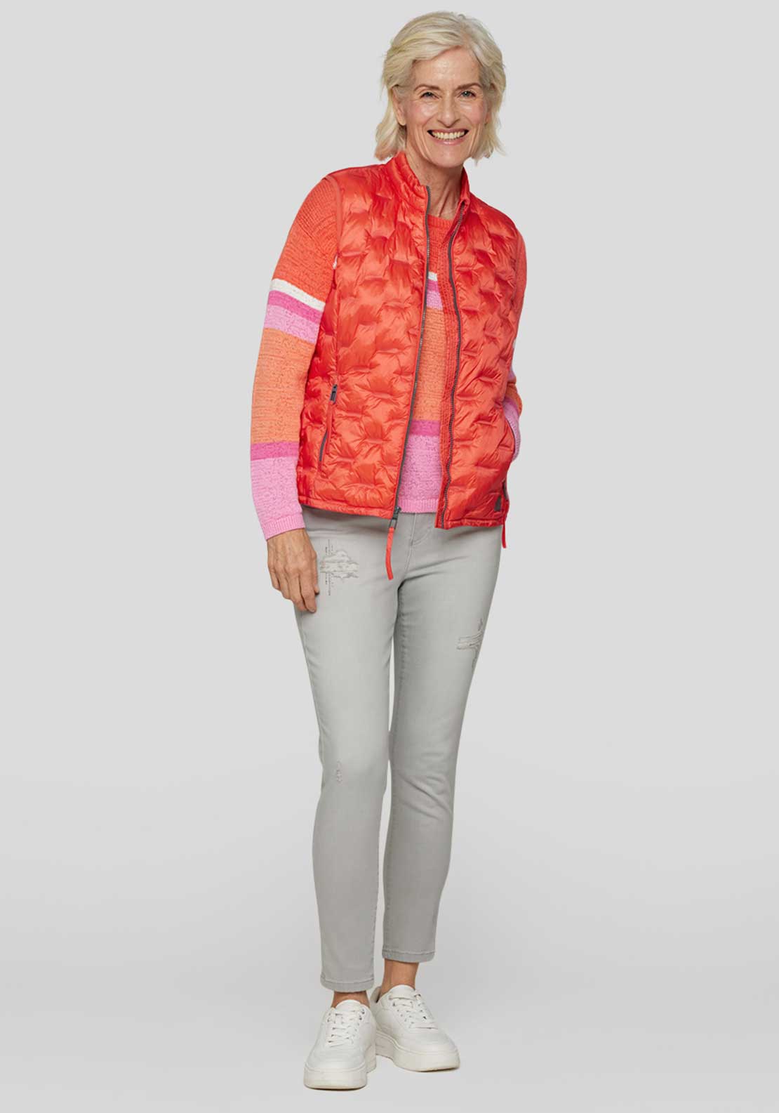 Rabe Lightly Padded Gilet, Orange