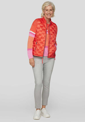 Rabe Lightly Padded Gilet, Orange