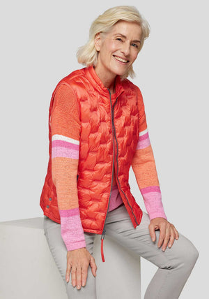 Rabe Lightly Padded Gilet, Orange