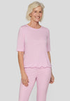Rabe Bubble Hem T Shirt, Pink
