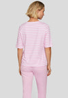 Rabe Striped Cropped Sleeve Top, Pink