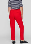Rabe Zip Detail Slim Leg Trousers, Red