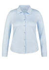 Rabe Button Front Blouse, Light Blue
