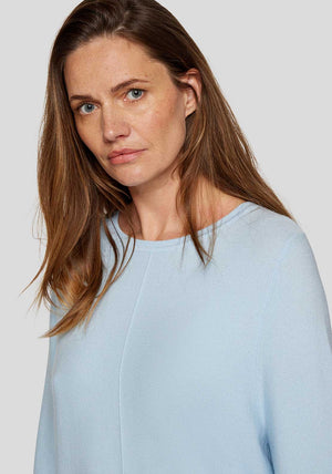 Rabe Seam Detail Sweater, Light Blue