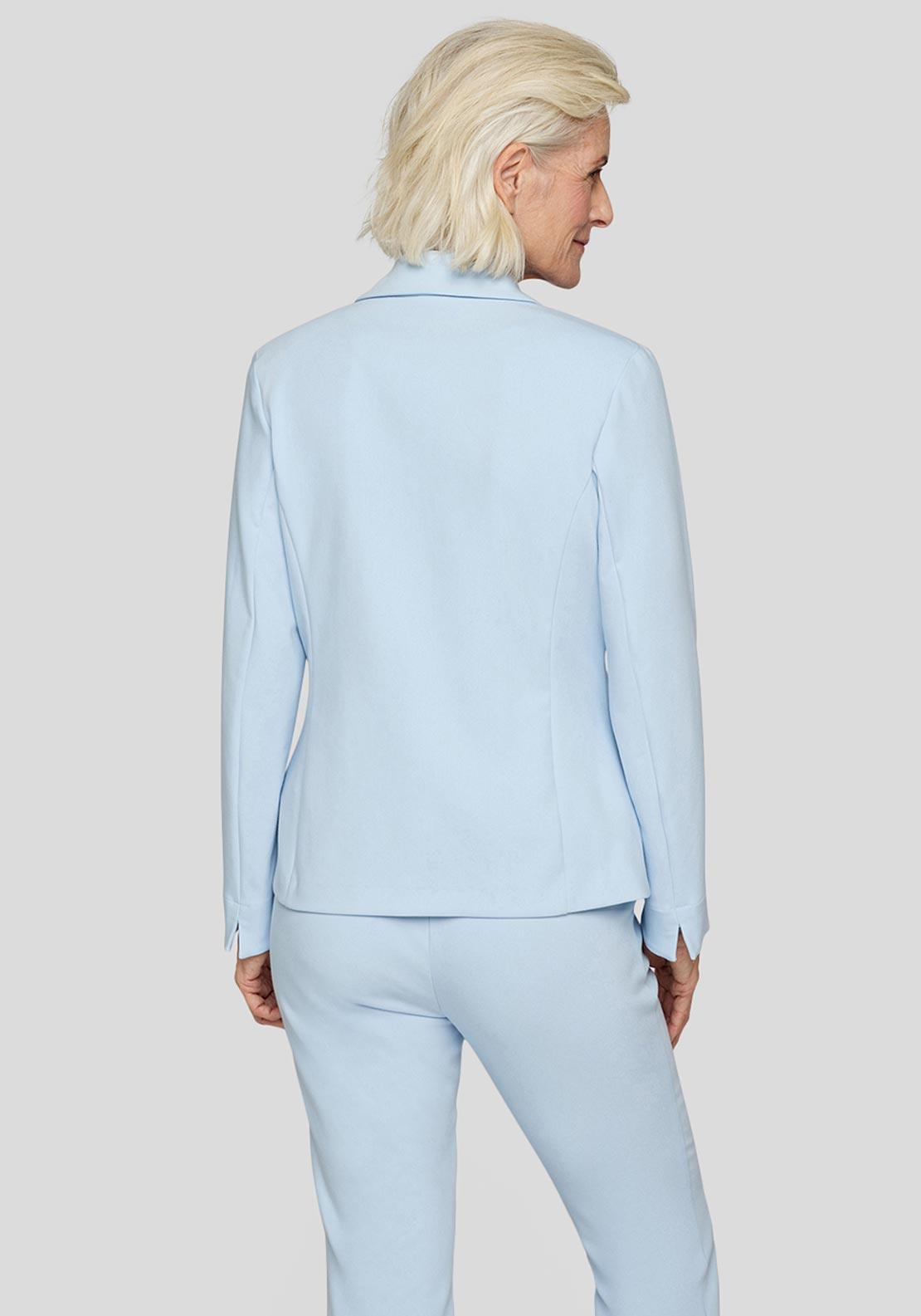 Rabe Single Breasted Blazer, Light Blue
