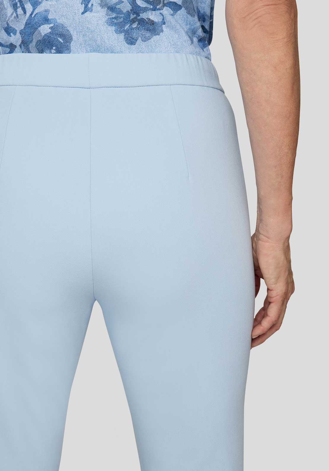 Rabe Elasticated Straight Leg Trousers, Light Blue
