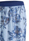 Rabe Sequin Floral Print Skirt, Blue