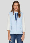 Rabe Padded Zipped Gilet, Light Blue