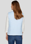 Rabe Padded Zipped Gilet, Light Blue
