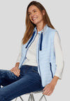 Rabe Padded Zipped Gilet, Light Blue