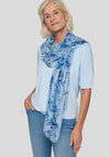 Rabe Floral Print Scarf, Blue