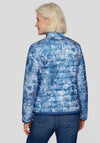 Rabe Abstract Print Padded Jacket, Blue