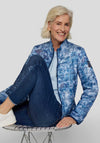 Rabe Abstract Print Padded Jacket, Blue