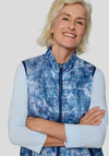 Rabe Abstract Print Padded Gilet, Blue