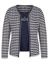 Rabe T Shirt and Jacket Twinset, Navy and White