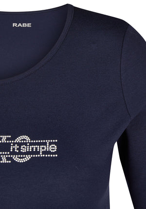 Rabe T Shirt and Jacket Twinset, Navy and White