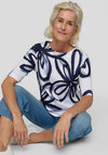 Rabe Floral Print T Shirt, White