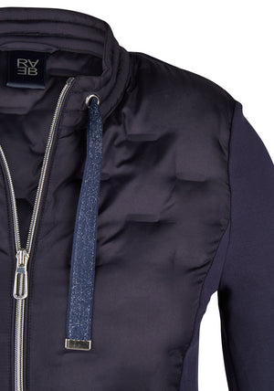 Rabe Light Puffer Detail Jacket, Navy