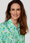Rabe Abstract Print Buttoned Blouse, Green Multi