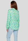 Rabe Abstract Print Buttoned Blouse, Green Multi