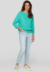 Rabe Waffle Textured Top, Turquoise