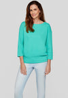 Rabe Waffle Textured Top, Turquoise
