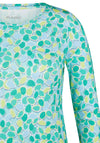 Rabe Abstract Print Top, Green Multi