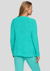 Rabe Open Front Cardigan, Turquoise