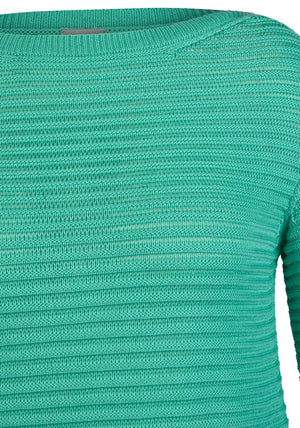 Rabe Knit Long Sleeve Jumper, Turquoise