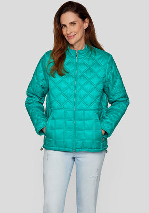 Rabe Quilted Short Jacket, Green