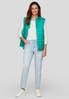 Rabe Quilted Zipped Gilet, Green