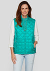 Rabe Quilted Zipped Gilet, Green